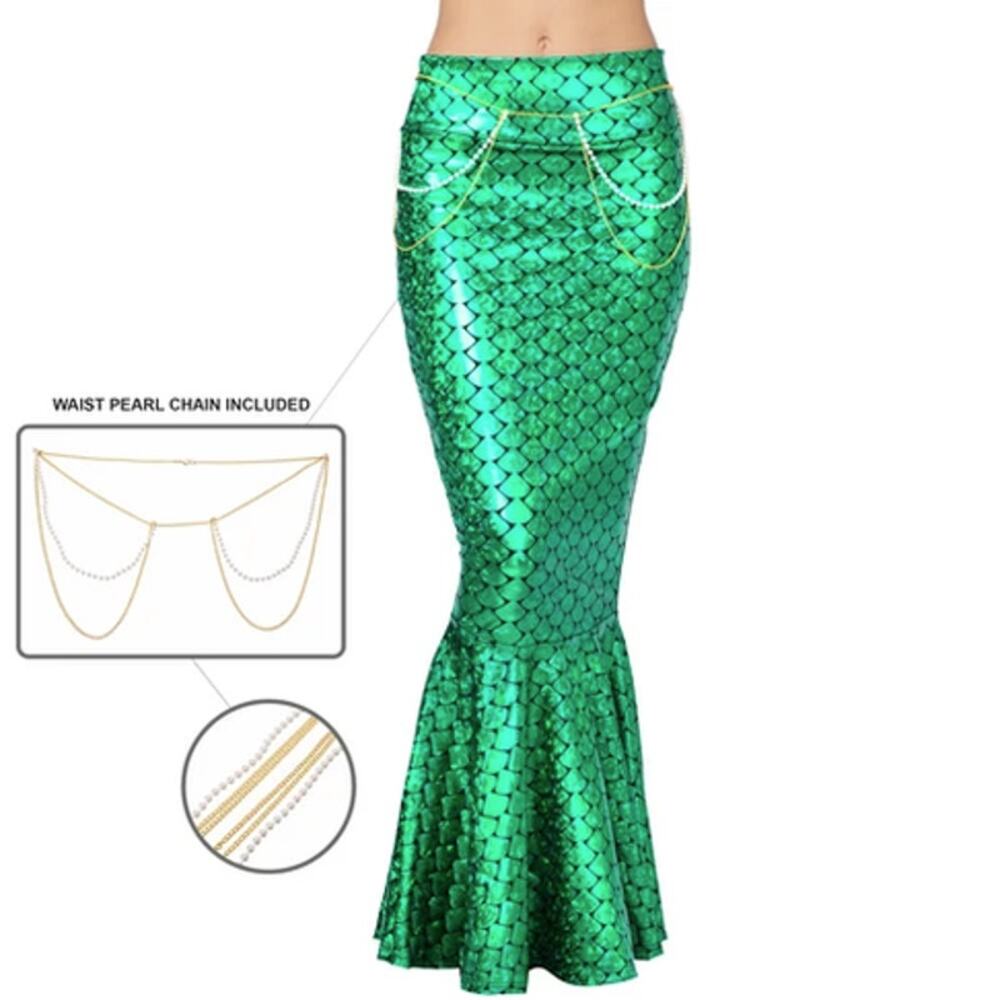 Spooktacular Mermaid Skirt Costume Adult Large